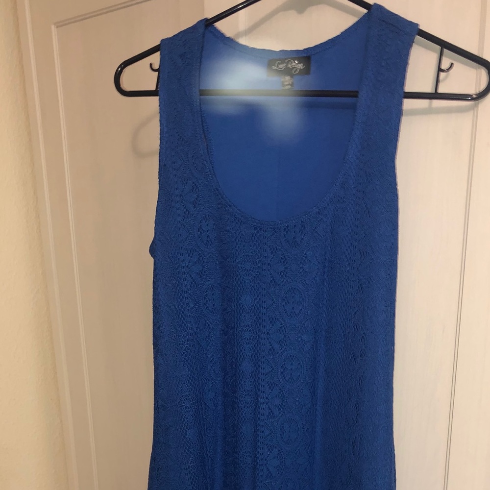 Blue lace dress